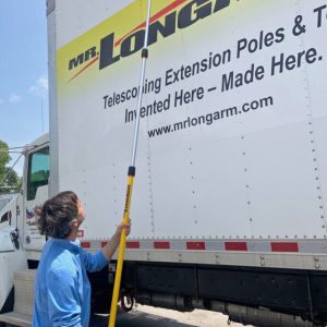 Mr. Longarm Extension Handle, Truck N Bus, Used with Standard Threaded Tools/ Flow-Thru Cleaning Brushes, Extendable – 2512