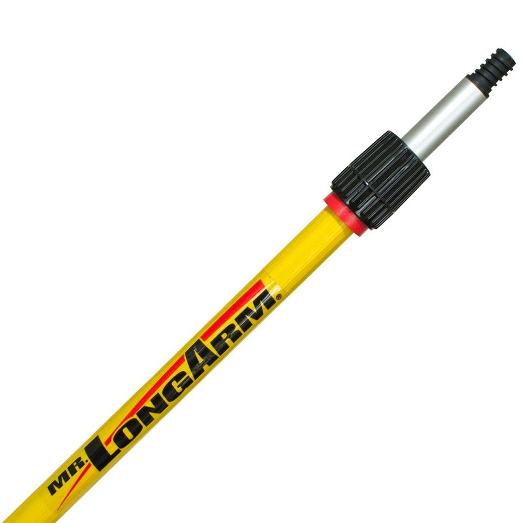 Mr. Longarm Extension Handle, Pro-Pole®, Used with Standard Threaded Tools/ Paint Rollers/ Edgers and Dusters, Extendable, 3 to 6 Foot Length – 3206