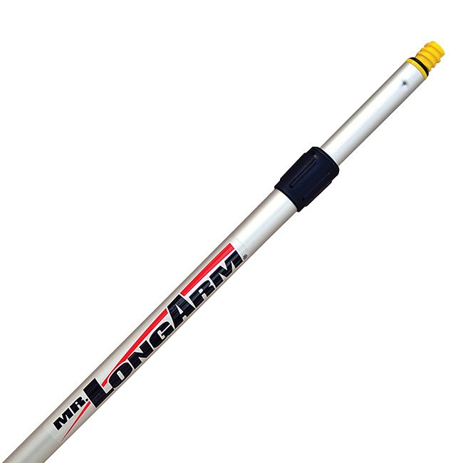 Mr. Longarm Extension Handle, Telewash®, Used with Standard Garden Hose/ Flow-Thru Cleaning Brushes, Extendable, 3 to 5 Foot Length – 8680