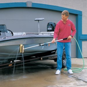Mr. Longarm Extension Handle, Telewash®, Used with Standard Garden Hose/ Flow-Thru Cleaning Brushes, Extendable, 3 to 5 Foot Length – 8680