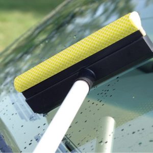 Mr. Longarm Squeegee, 8 Inch Length, Sponge Scrubber, 3 to 6 Foot Aluminum Extension Pole – 8936