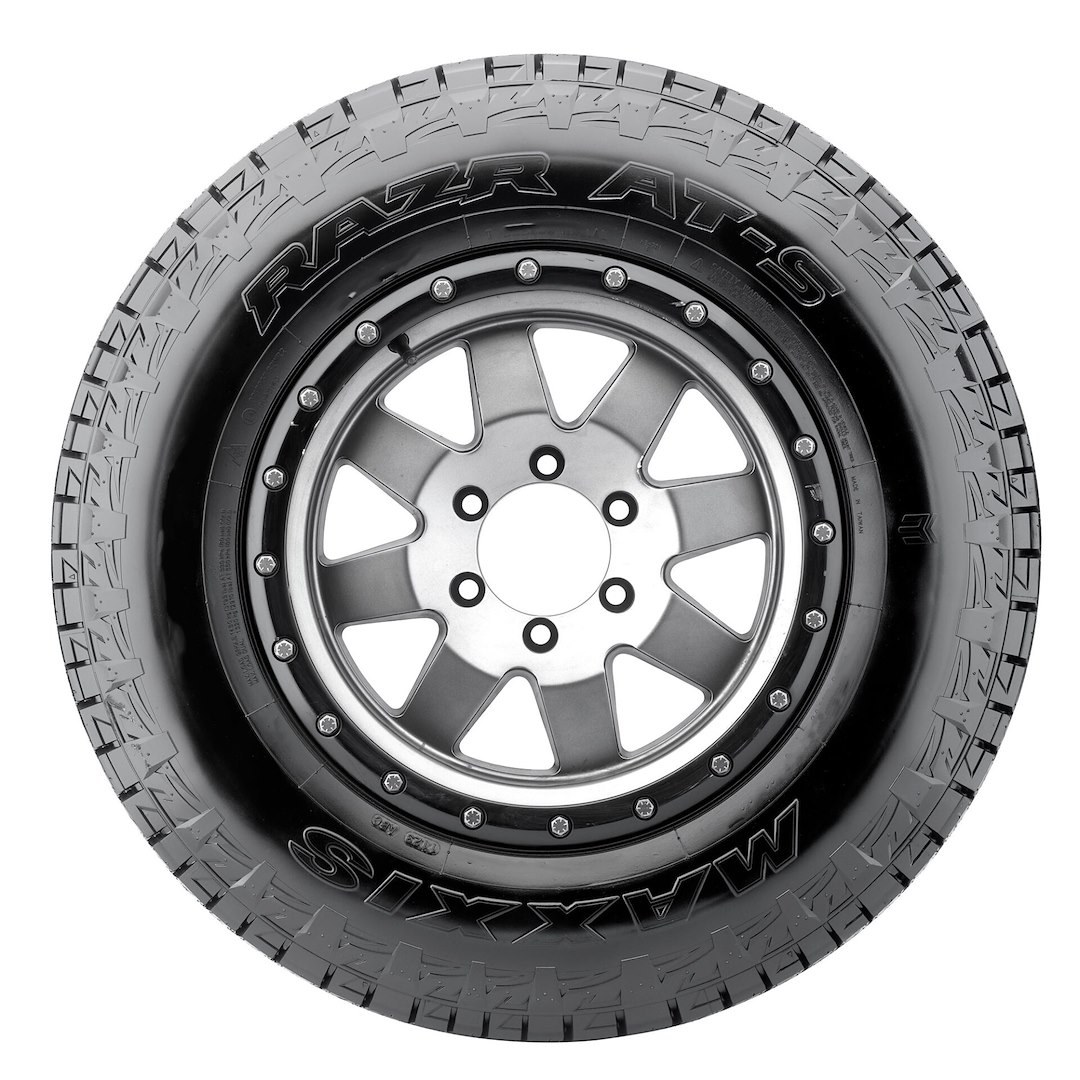 Maxxis Tire Tire, Razr At-S, LT225 X 65R17, All Terrain Light Truck & SUV, Radial, Raised Black Letter, 50000 Mile Warranty, Load Range E – TP00420500