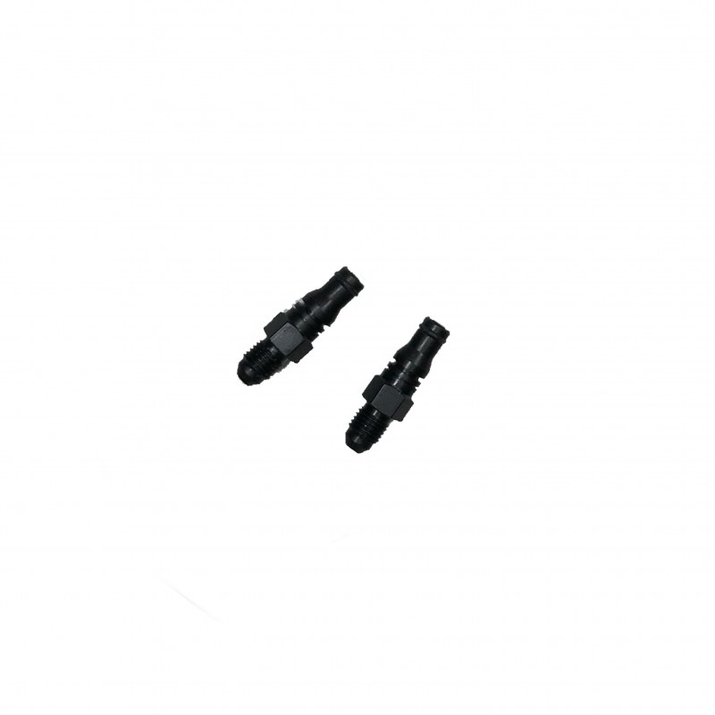 Mcleod Clutch Hose Adapter, AN-4 Double Male Fitting End a/ Wire Clip Fitting End B, Steel, Straight – 139160