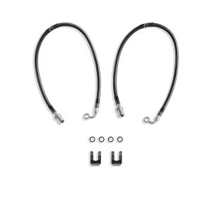 MaxTrac Suspension Brake Line, Rubber Coated Steel Braided, For 5 to 7-1/2 Inch Lift, Set of 2 – 511300