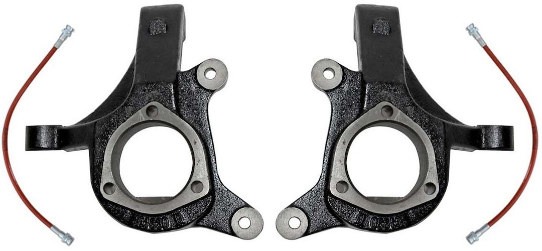 MaxTrac Suspension Spindle, 3 Inch Lift, Steel, With 2 Knuckles and Extended Brake Lines – 701330BL