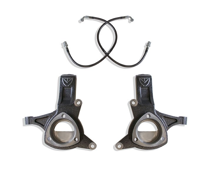 MaxTrac Suspension Spindle, 5 Inch Lift, Steel, With 2 Knuckles and Brake Line Extensions – 701550