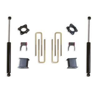 MaxTrac Suspension Lift Kit Suspension, 3 Inch Front Lift, 4 Inch Rear Lift, With Rear Shock Absorbers IN Kit, Black Components – 901355