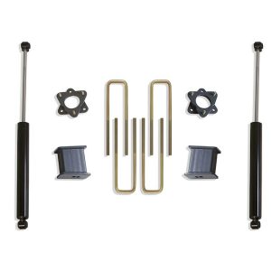 MaxTrac Suspension Lift Kit Suspension, 2 Inch Front Lift, 5 Inch Rear Lift, With Rear Shock Absorbers IN Kit, Black Components – 901750