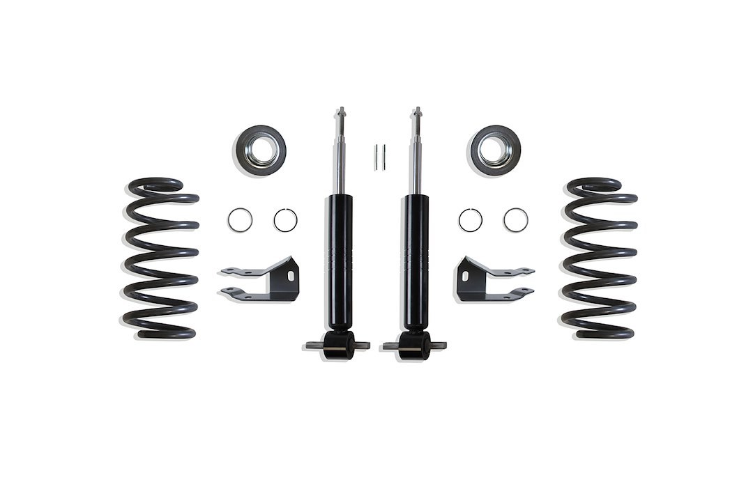 MaxTrac Suspension Lowering Kit, 2 Inch Front/ 4 Inch Rear Drop, Black Components, With Front Shock Absorbers IN Kit – K331224S