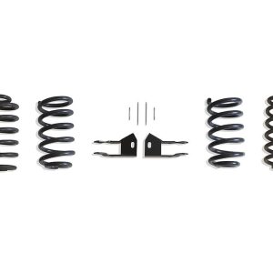 MaxTrac Suspension Lowering Kit, 2 Inch Front/ 4 Inch Rear Drop, Black Components, Without Shock Absorbers IN Kit – K331624XLA