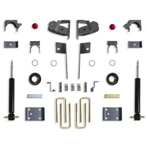 MaxTrac Suspension Lowering Kit, 2 Inch Front/ 4 Inch Rear Drop, Black Components, With Front and Rear Shock Absorbers IN Kit – K331924S