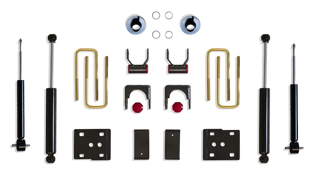 MaxTrac Suspension Lowering Kit, 2 Inch Front Drop/ 5 Inch Rear Drop, Black Components, With Front and Rear Shock Absorbers IN Kit – K333225S