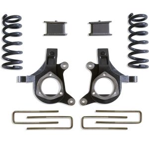MaxTrac Suspension Lift Kit Suspension, 5 Inch Front Lift, 3 Inch Rear Lift, With Front and Rear Shock Absorbers IN Kit, Black Components – K880953-8