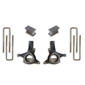 MaxTrac Suspension Lift Kit Suspension, 4-1/2 Inch Front Lift, 3 Inch Rear Lift, With Rear Shock Absorbers IN Kit, Black Components – K881343