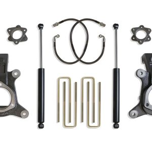 MaxTrac Suspension Lift Kit Suspension, 6 Inch Front Lift, 4 Inch Rear Lift, With Rear Shock Absorbers IN Kit, Black Components – K881364