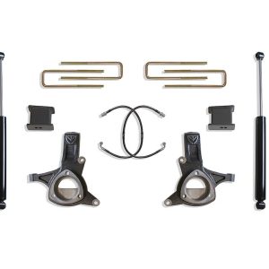 MaxTrac Suspension Lift Kit Suspension, 5 Inch Front Lift, 4 Inch Rear Lift, With Rear Shock Absorbers IN Kit, Black Components – K881753