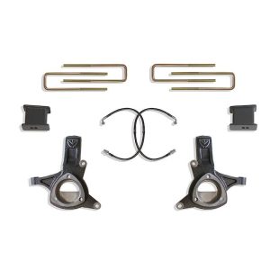 MaxTrac Suspension Lift Kit Suspension, 5 Inch Front Lift, 4 Inch Rear Lift, With Rear Fox Shock Absorbers IN Kit, Black Components – K881753F