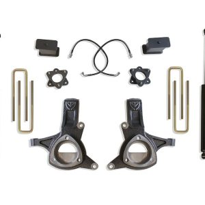 MaxTrac Suspension Lift Kit Suspension, Maxpro, 7 Inch Front Lift, 4 Inch Rear Lift, With Rear Shock Absorbers IN Kit, Black Components – K881774
