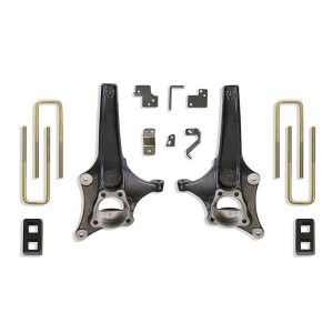 MaxTrac Suspension Lift Kit Suspension, 3-1/2 Inch Front Lift, 1 Inch Rear Lift, With Rear Shock Absorbers IN Kit, Black Components – K881932