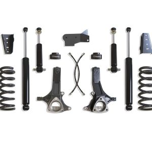 MaxTrac Suspension Lift Kit Suspension, 7 Inch Front Lift, 7 Inch Rear Lift, With Shock Absorbers IN Kit, Black Components – K882471