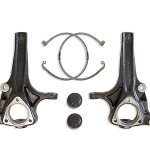 MaxTrac Suspension Lift Kit Suspension, 4 Inch Front Lift, 1 Inch Rear Lift, With Rear Shock Absorbers IN Kit, Black Components – K882741