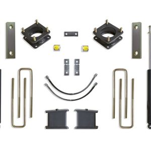 MaxTrac Suspension Lift Kit Suspension, 6 Inch Front Lift, 4 Inch Rear Lift, With Rear Shock Absorbers IN Kit, Black Components – K886764