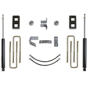 MaxTrac Suspension Lift Kit Suspension, 4 Inch Front Lift, 2 Inch Rear Lift, With Rear Shock Absorbers IN Kit, Black Components – K886842