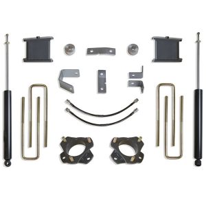 MaxTrac Suspension Lift Kit Suspension, 6-1/2 Inch Front Lift, 4 Inch Rear Lift, With Rear Shock Absorbers IN Kit, Black Components – K886864
