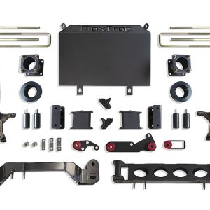 MaxTrac Suspension Lift Kit Suspension, 6 Inch Front Lift, 4 Inch Rear Lift, With Rear Shock Absorbers IN Kit, Black Components – K946764
