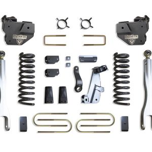 MaxTrac Suspension Lift Kit Suspension, 4 Inch Front Lift, 4 Inch Rear Lift, With Front and Rear Shock Absorbers IN Kit, Black Components – K947341L