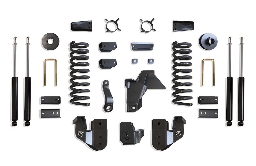 MaxTrac Suspension Lift Kit Suspension, 8 Inch Front Lift, 5-1/2 Inch Rear Lift, With Front and Rear Shock Absorbers IN Kit – K947485