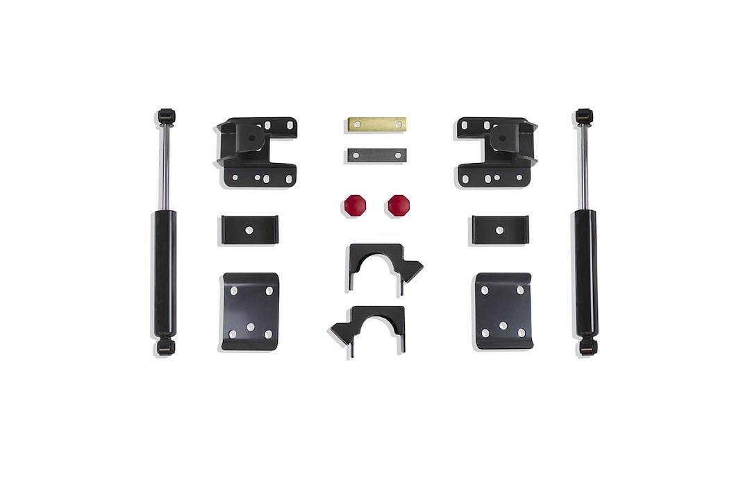 MaxTrac Suspension Lowering Kit, 3 Inch Front/ 5 Inch Rear Drop, Black Components, With Rear Shock Absorbers IN Kit – KC331535-8
