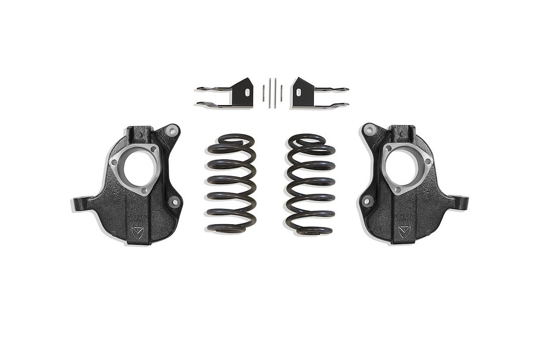 MaxTrac Suspension Lowering Kit, 2 Inch Front/ 3 Inch Rear Drop, Black Components, Without Shock Absorbers IN Kit – KC331623A