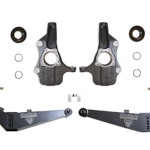 MaxTrac Suspension Lowering Kit, 3 Inch Front/ 4 Inch Rear Drop, Black Components, With Front Shock Absorbers IN Kit – KS330834