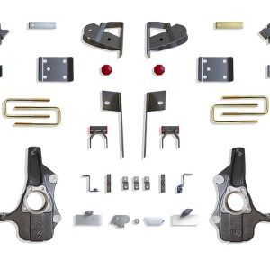 MaxTrac Suspension Lowering Kit, 2 Inch Front/ 4 Inch Rear Drop, Black Components, Without Shock Absorbers IN Kit – KS331924MR