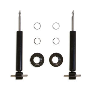 MaxTrac Suspension Lowering Kit, 3 Inch Front/ 5 Inch Rear Drop, Black/ Gray Components, With Front and Rear Shock Absorbers – KS331935S