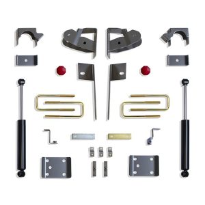 MaxTrac Suspension Lowering Kit, 3 Inch Front/ 5 Inch Rear Drop, Black/ Gray Components, With Front and Rear Shock Absorbers – KS331935S