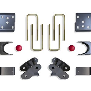 MaxTrac Suspension Lowering Kit, 3 Inch Front/ 5 Inch Rear Drop, Black Components, With Front and Rear Shock Absorbers IN Kit – KS334135S-4
