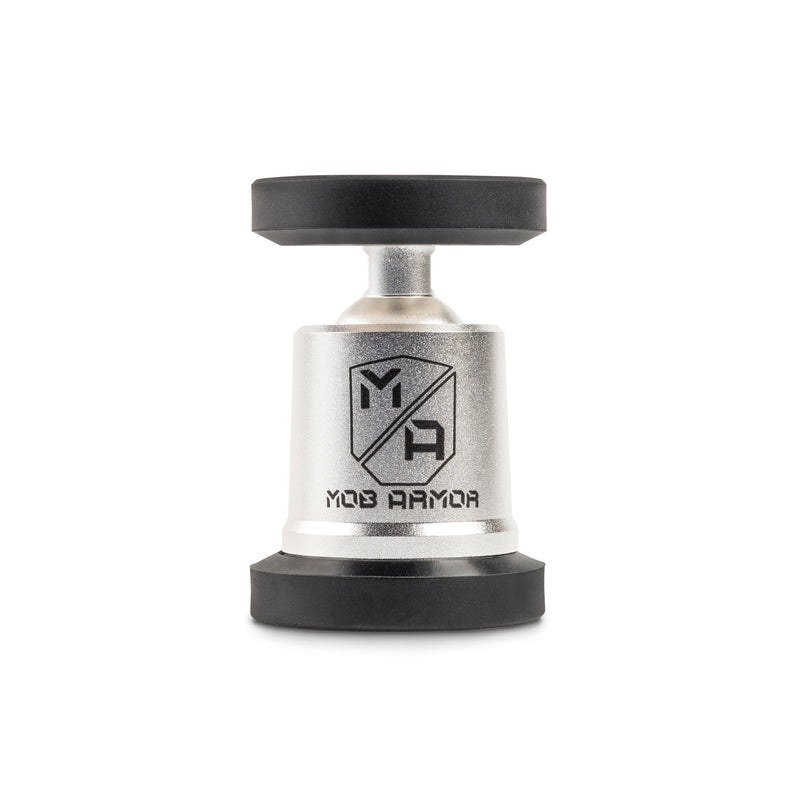 Mob Armor Cell Phone Mount, Mobnetic Maxx, Magnetic Adjustable Up to 25 Degrees Tilt and 360 Degrees Rotating – MOBN-MX-SLVR