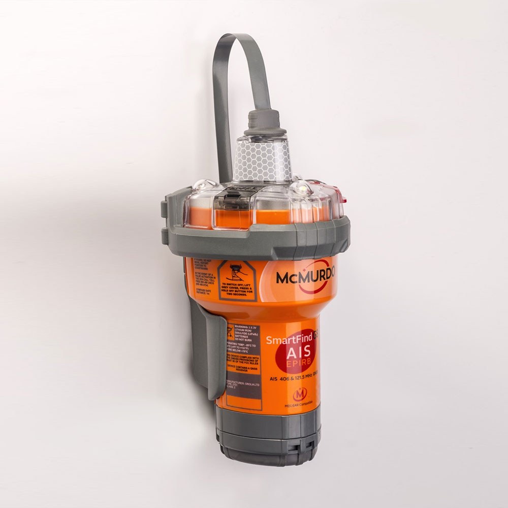Mcmurdo Epirb, Smartfind G8, Auto Release Activation, 48 Hours Operational Life, Lithium Iron Disulphide Battery, 10 Years Battery Life – 23-001-501A