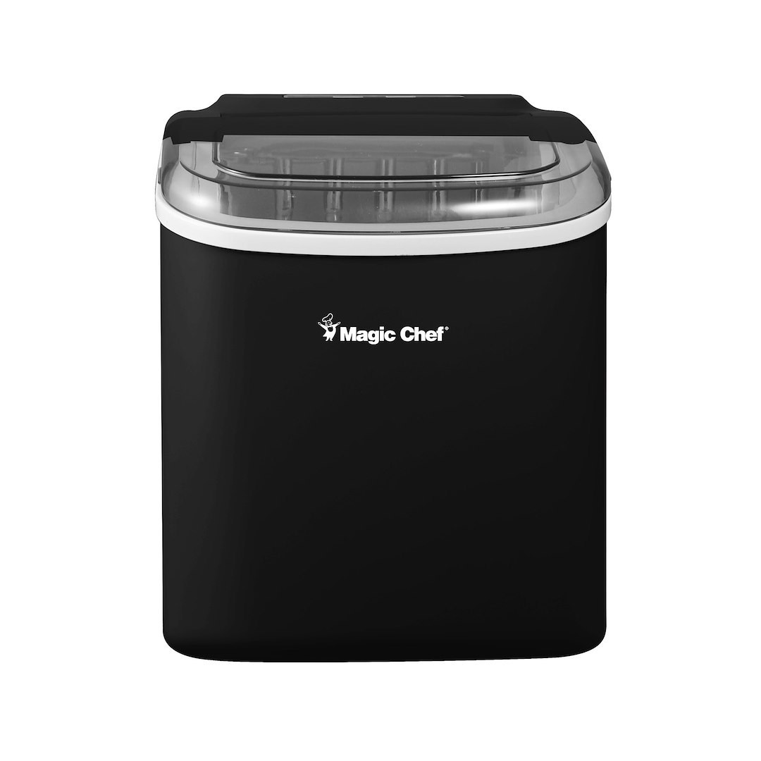 Magic Chef Ice Machine, Portable, 8.7 Inch Width X 11.4 Inch Height X 11.6 Inch Depth Overall Dimension – MCIM27B