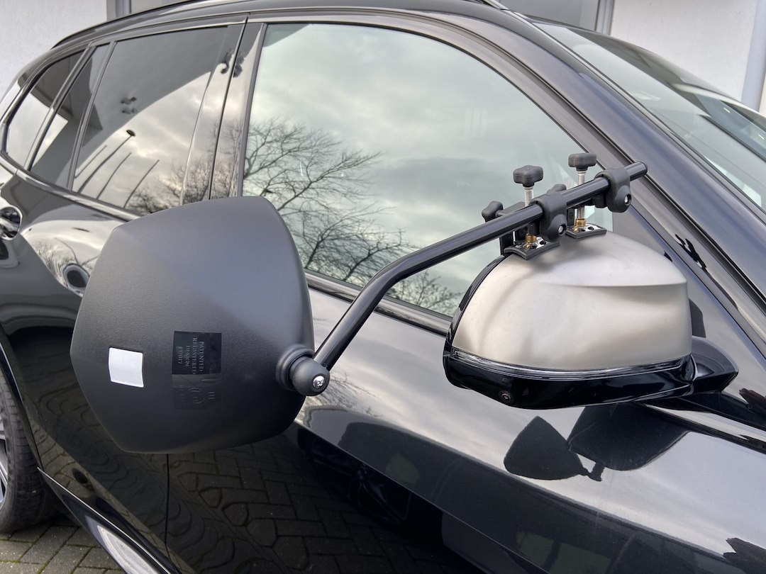 Milenco Exterior Towing Mirror, Aero Platinum, Clip-On, Non-Extendable, Manual, Without Turn Signal Indicator, Without Heated Glass – MIL-6613