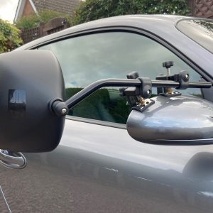 Milenco Exterior Towing Mirror, Aero Platinum, Clip-On, Non-Extendable, Manual, Without Turn Signal Indicator, Without Heated Glass – MIL-6613
