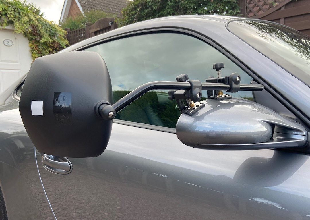 Milenco Exterior Towing Mirror, Aero Platinum, Clip-On, Non-Extendable, Manual, Without Turn Signal Indicator, Without Heated Glass – MIL-6613