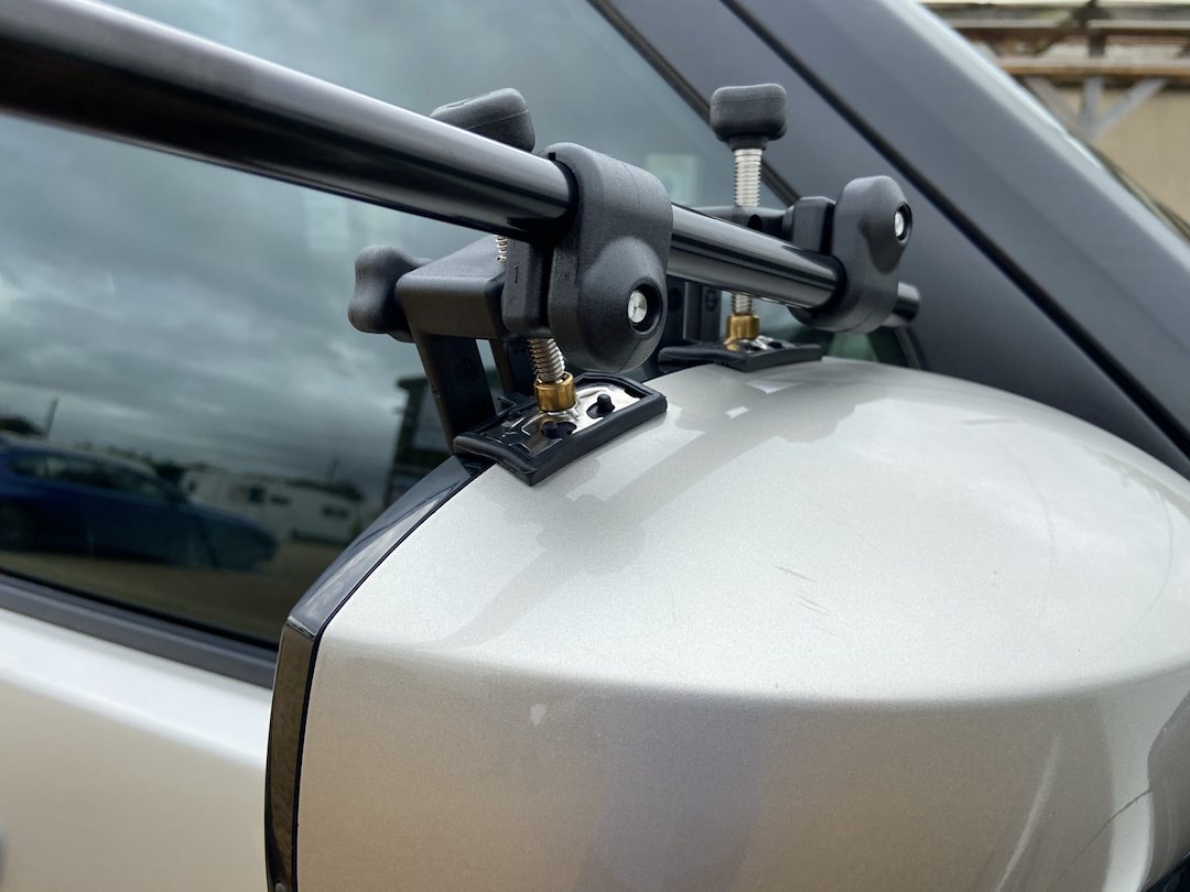 Milenco Exterior Towing Mirror, Aero Platinum, Clip-On, Non-Extendable, Manual, Without Turn Signal Indicator, Without Heated Glass – MIL-6613