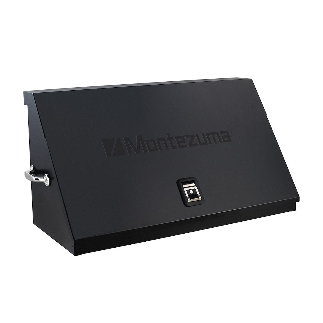 Montezuma Tool Box, Triangle®, Portable, Single Lid, Powder Coated, Black, Steel, 41-3/4 Inch Length X 18 Inch Width X 21-5/8 Inch Height – DX411B