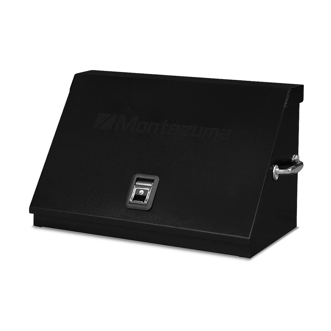 Montezuma Tool Box, Triangle®, Portable, Single Lid, Powder Coated, Black, Steel, 30-3/4 Inch Length X 15-1/4 Inch Width X 18-1/4 Inch Height – ME300B