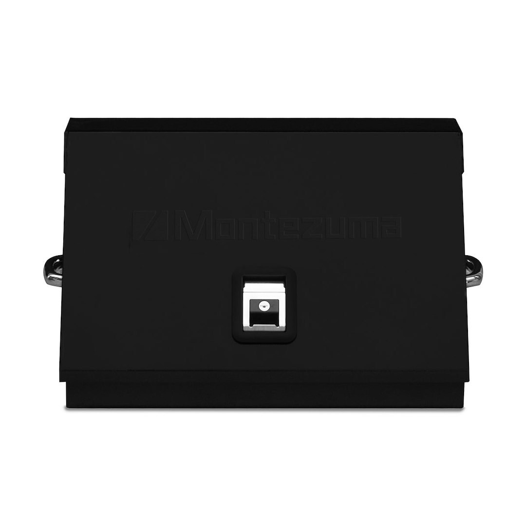 Montezuma Tool Box, Triangle®, Portable, Single Lid, Powder Coated, Black, Steel, 23-3/8 Inch Length X 13-3/4 Inch Width X 14-1/2 Inch Height – SM200B