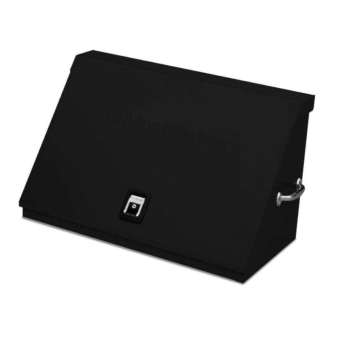 Montezuma Tool Box, Triangle®, Portable, Single Lid, Powder Coated, Black, Steel, 36-3/4 Inch Length X 17-1/2 Inch Width X 21-5/8 Inch Height – XL450B