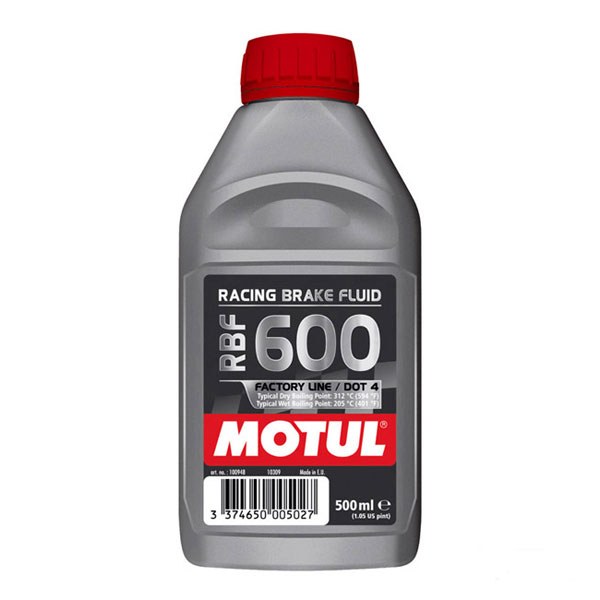 Motul USA Brake Fluid, Rbf 600, Single, 0.5 Liter Bottle, DOT 4 – 100949
